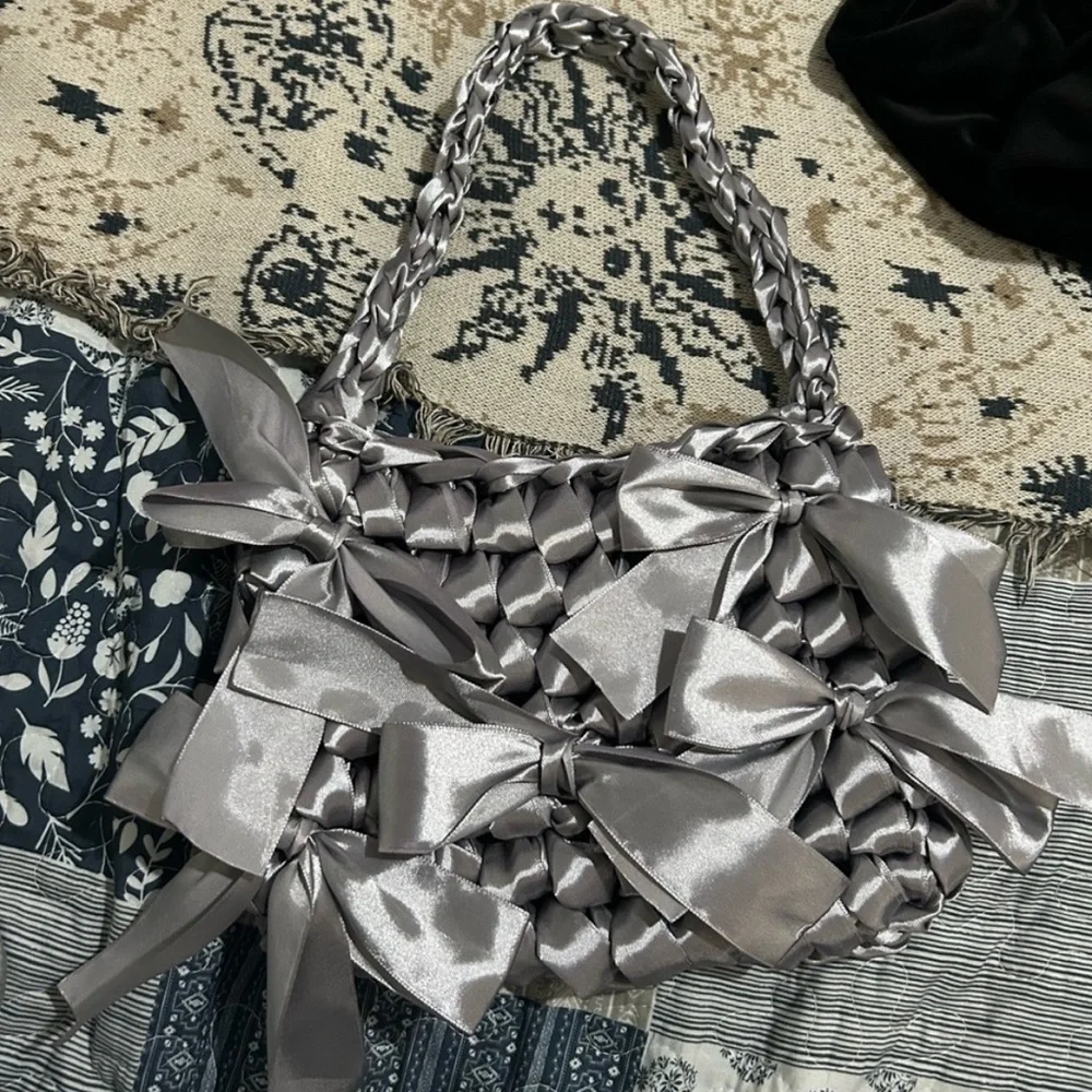 Silver Handmade Bow Purse